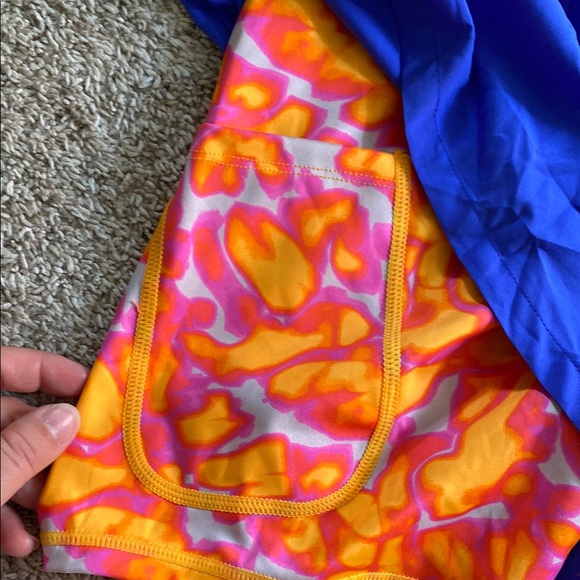 Blue and Orange Athletic Shorts - Picture 4 of 4